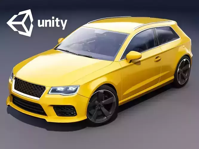 Realistic Car HD 03 Low-poly 3D model
