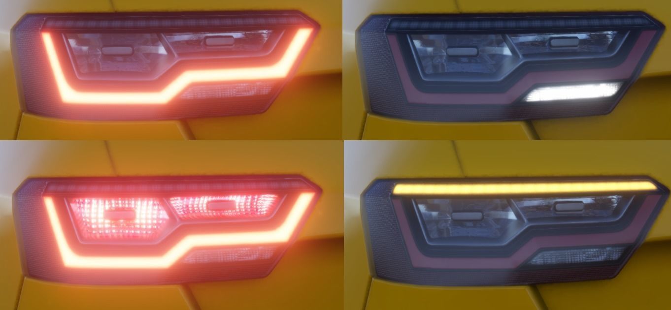 Realistic Car HD 03 Low-poly 3D model_20