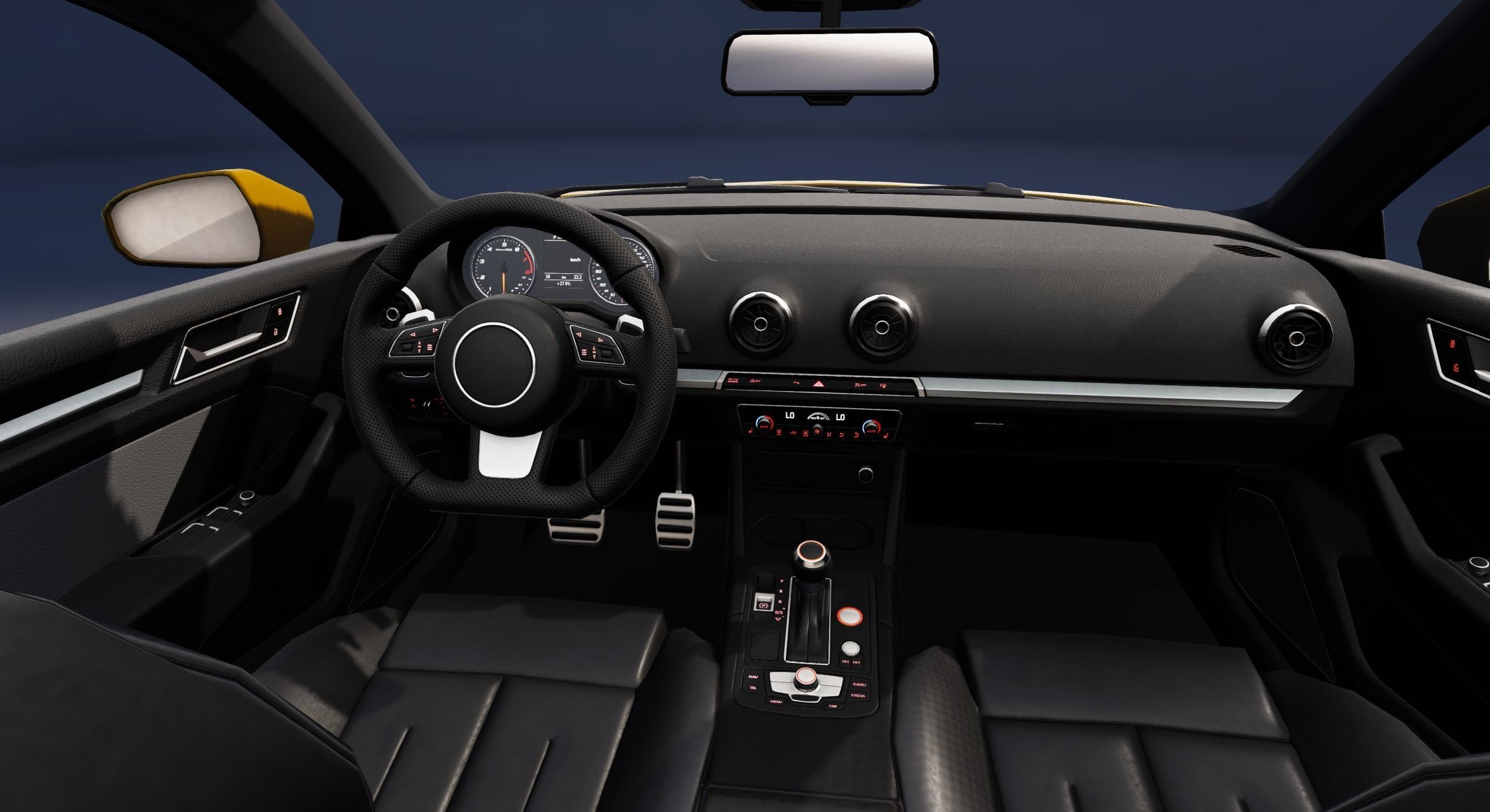 Realistic Car HD 03 Low-poly 3D model_14