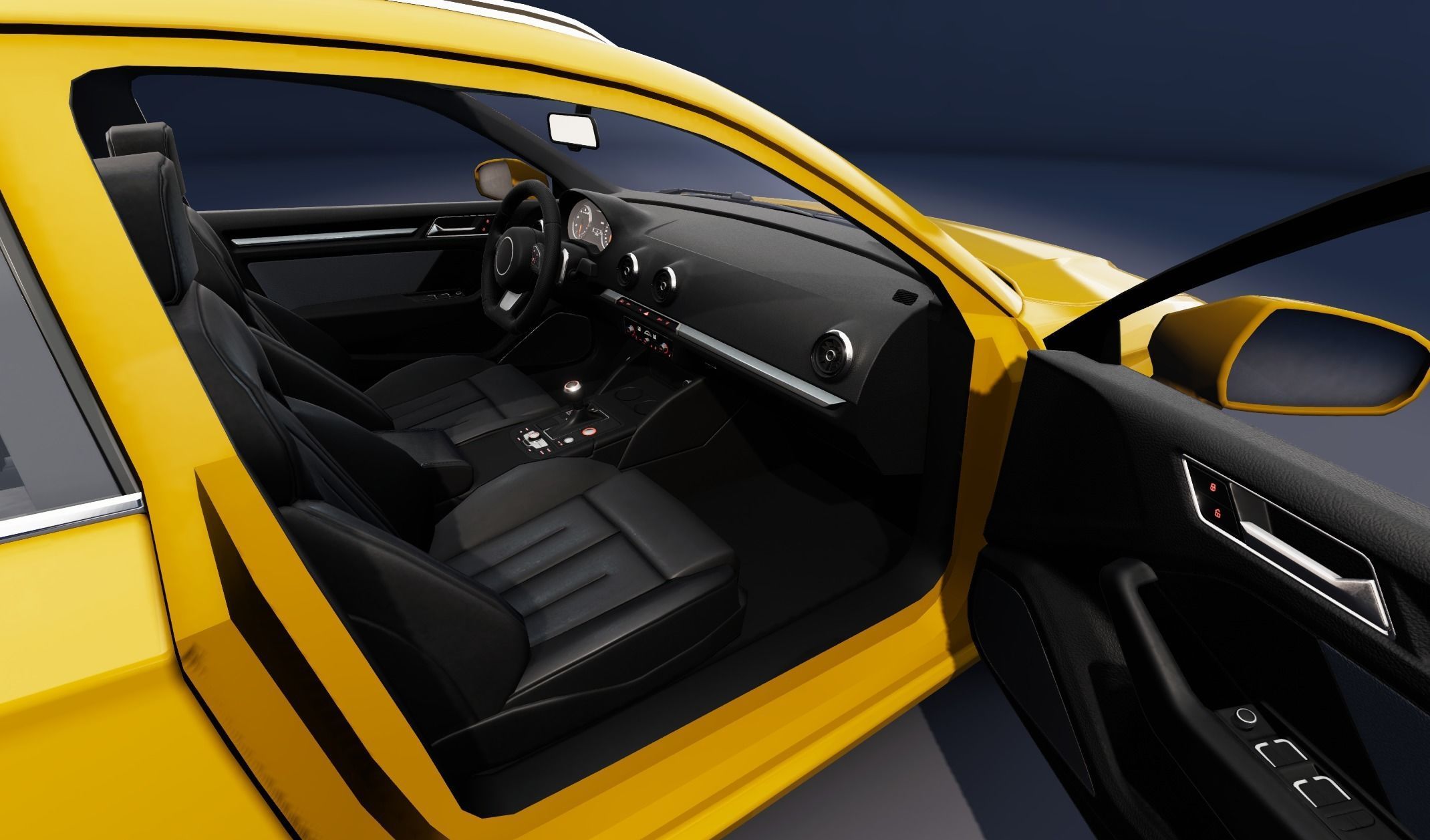 Realistic Car HD 03 Low-poly 3D model_13