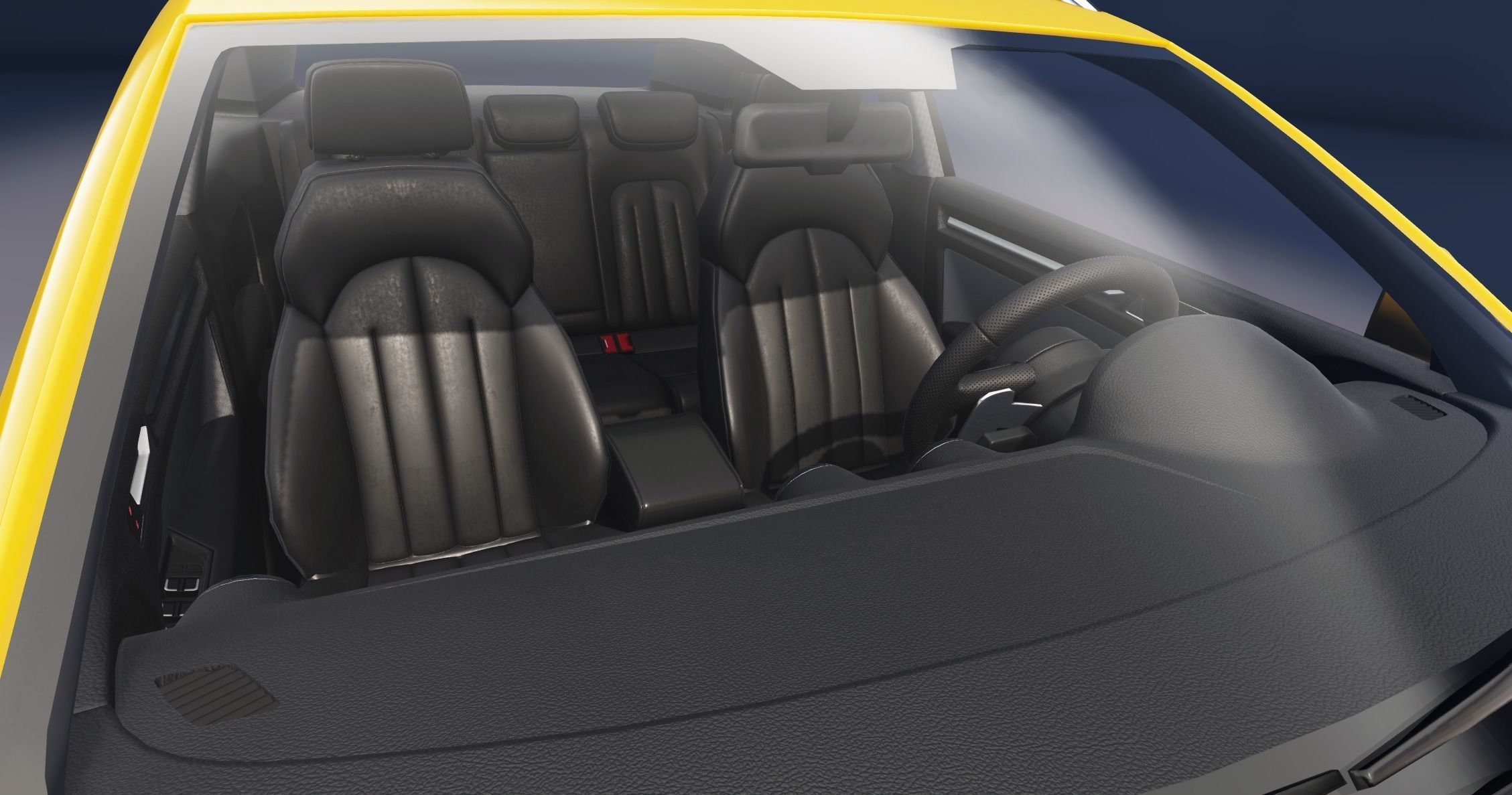 Realistic Car HD 03 Low-poly 3D model_9