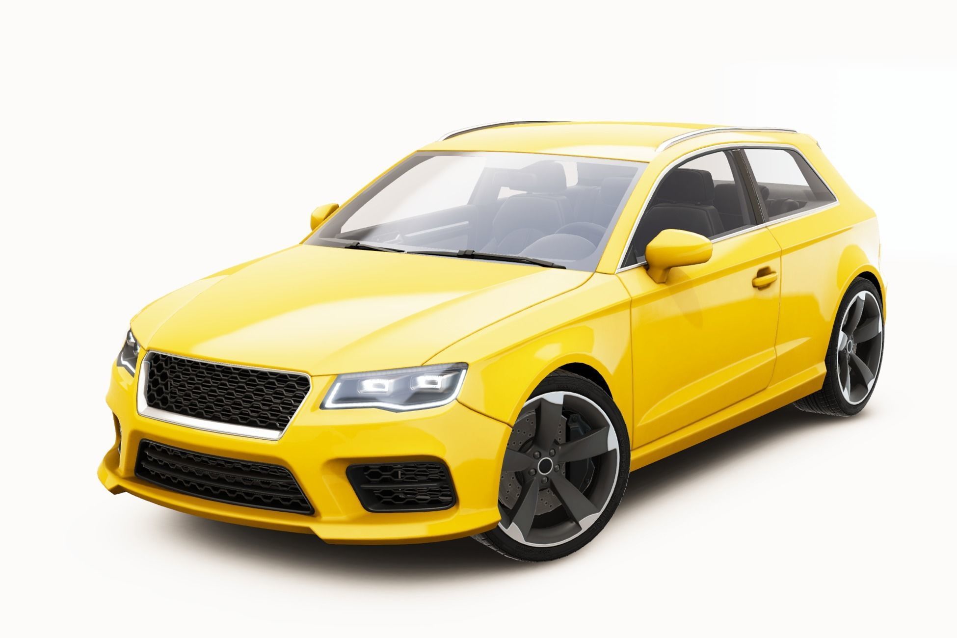 Realistic Car HD 03 Low-poly 3D model_2