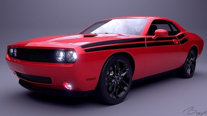 Dodge Challenger RT 3D Model 3D model