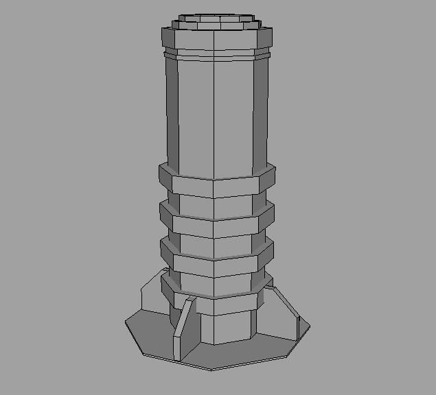 Rooftop pack - 17 Pieces Low-poly 3D model_20