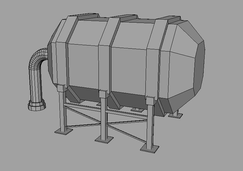 Rooftop pack - 17 Pieces Low-poly 3D model_19