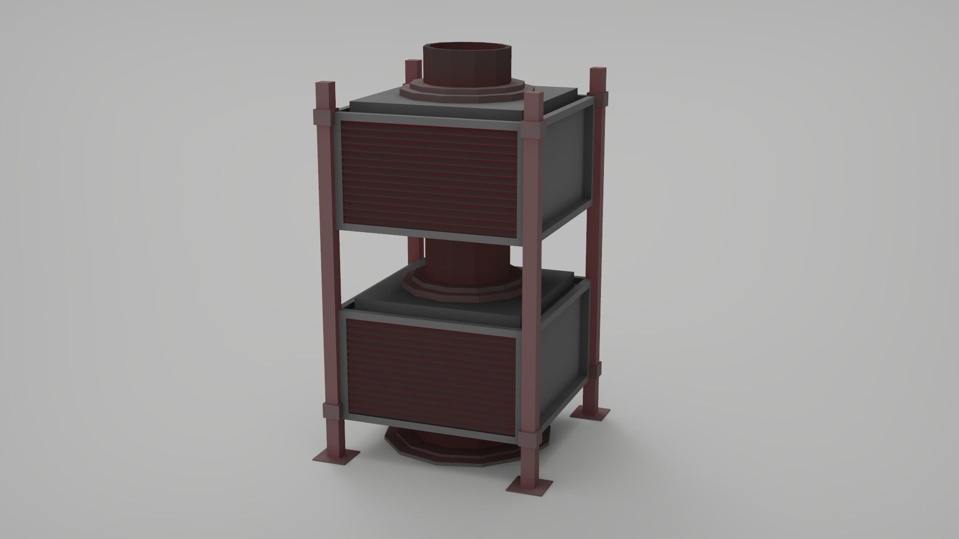 Rooftop pack - 17 Pieces Low-poly 3D model_3