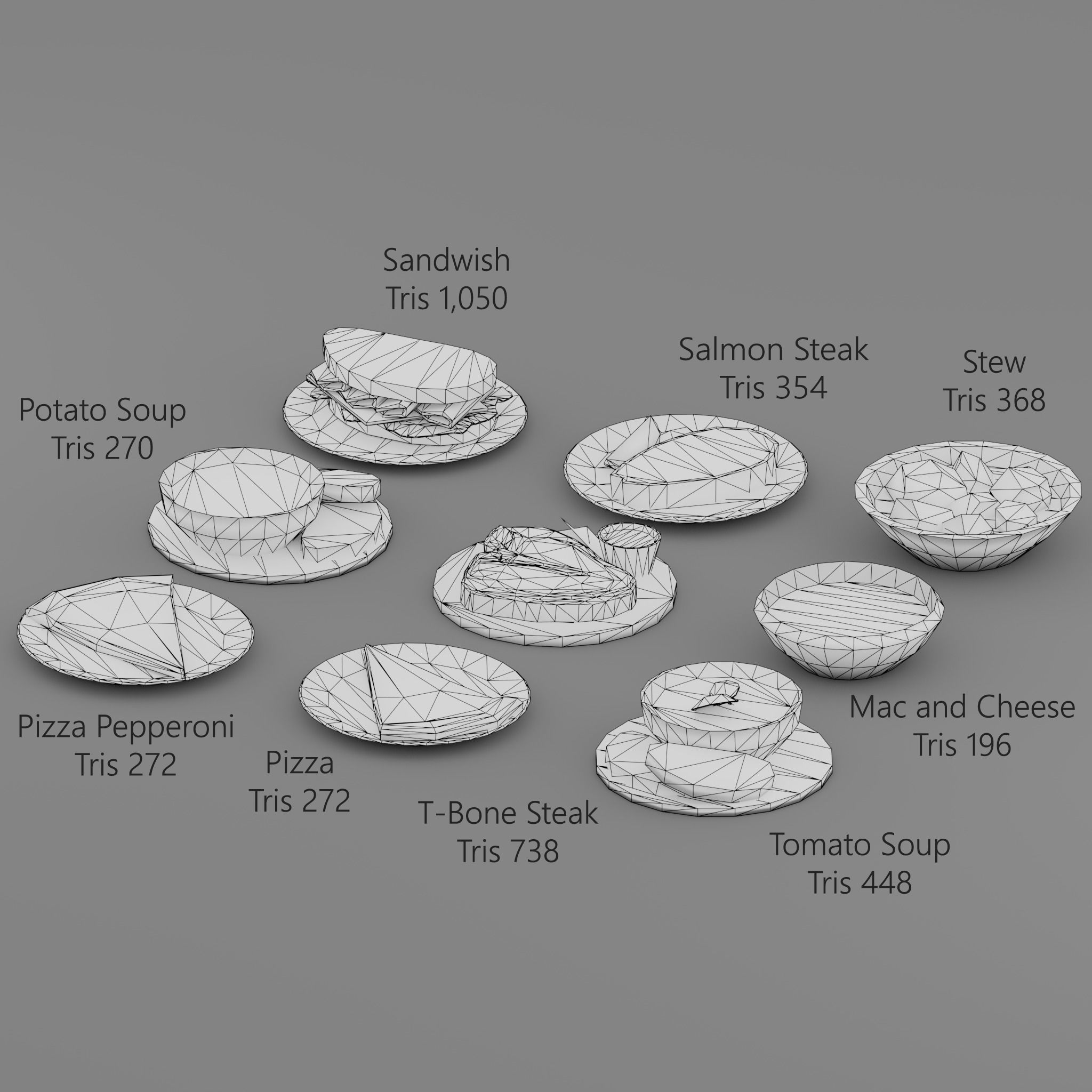 Food pack G05 Low-poly 3D model_2