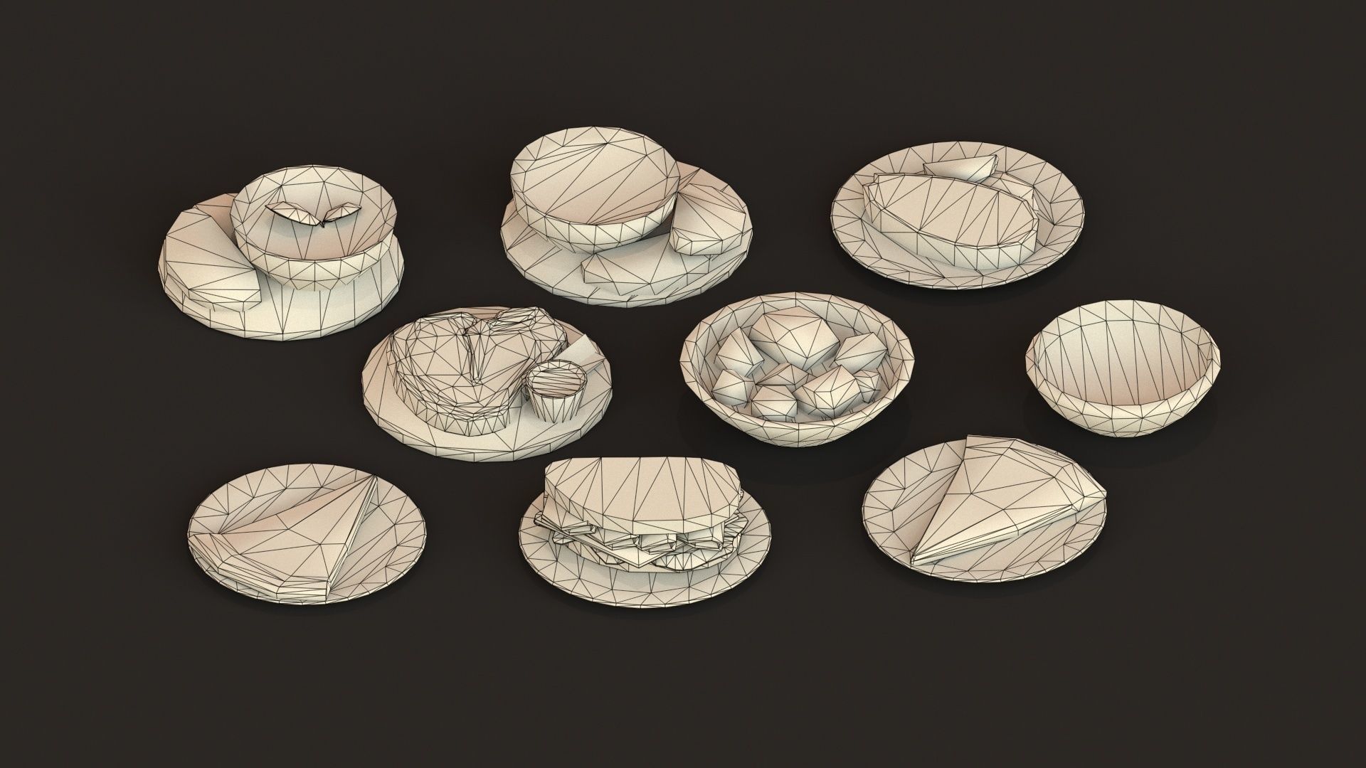 Food pack G05 Low-poly 3D model_10