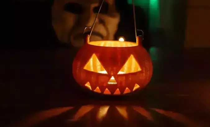 Halloween pumpkin for candle 3D print model
