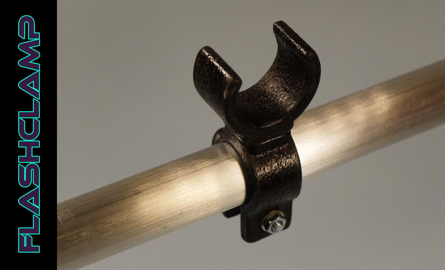 Flashlight clamp for bike 3D print model_1