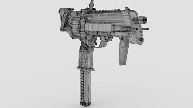 3d model gun