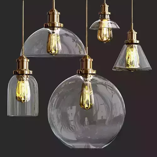 Glass Bulb Cluster Pendant Light