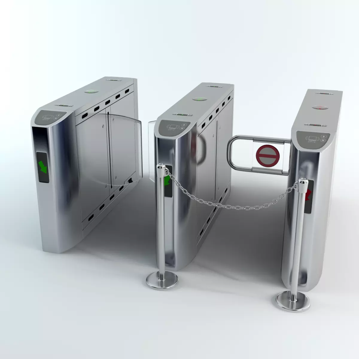 Intelligent Flap Gate 3D model_0