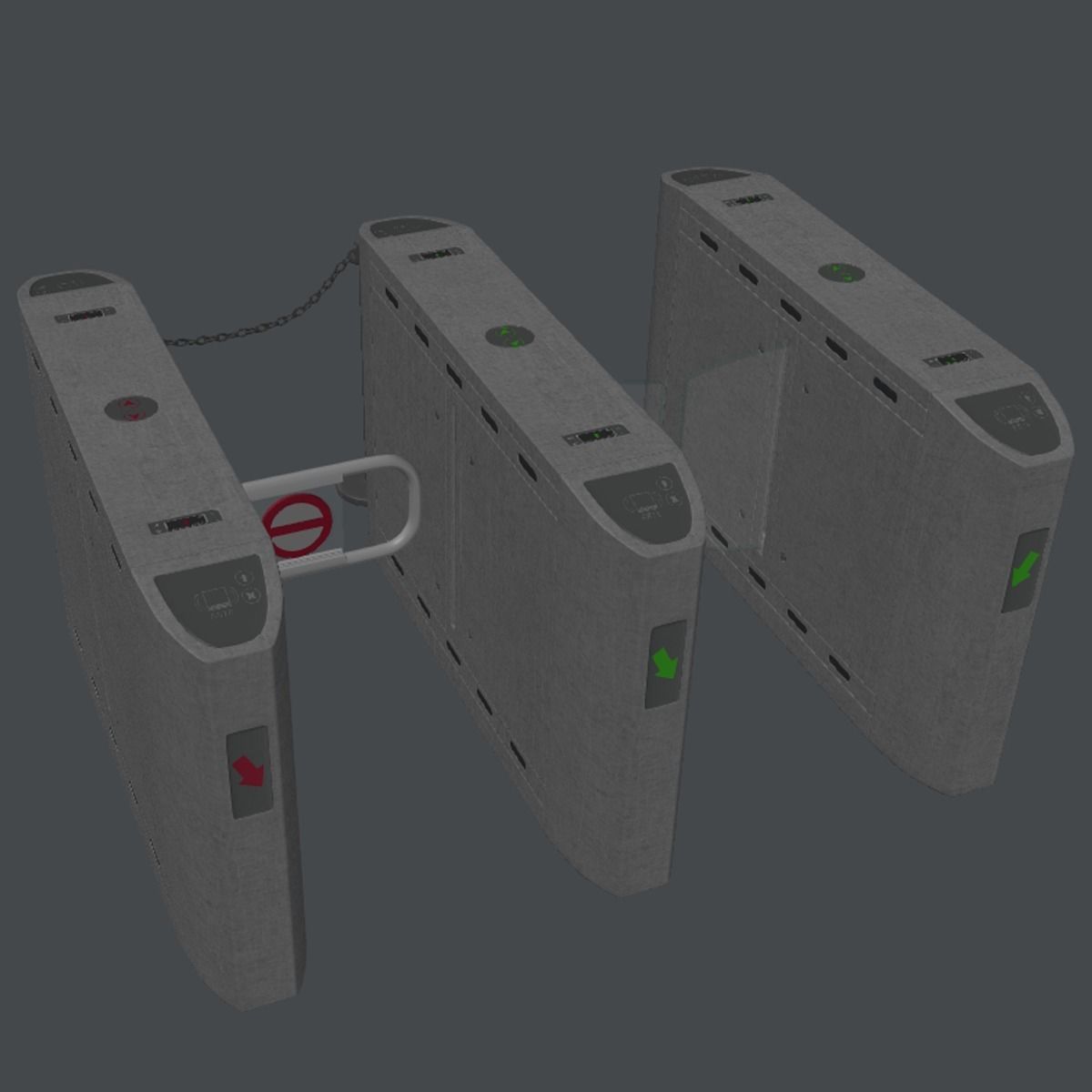 Intelligent Flap Gate 3D model_14