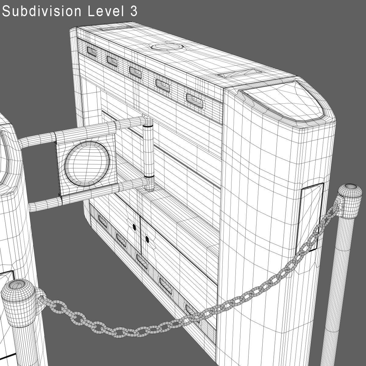 Intelligent Flap Gate 3D model_12