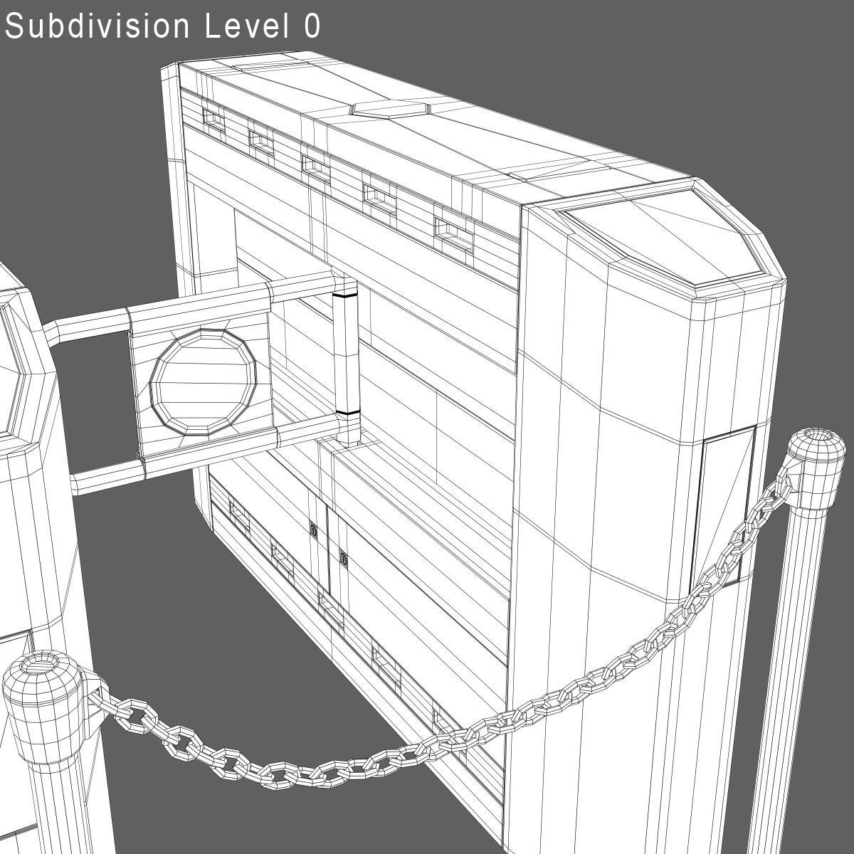 Intelligent Flap Gate 3D model_11