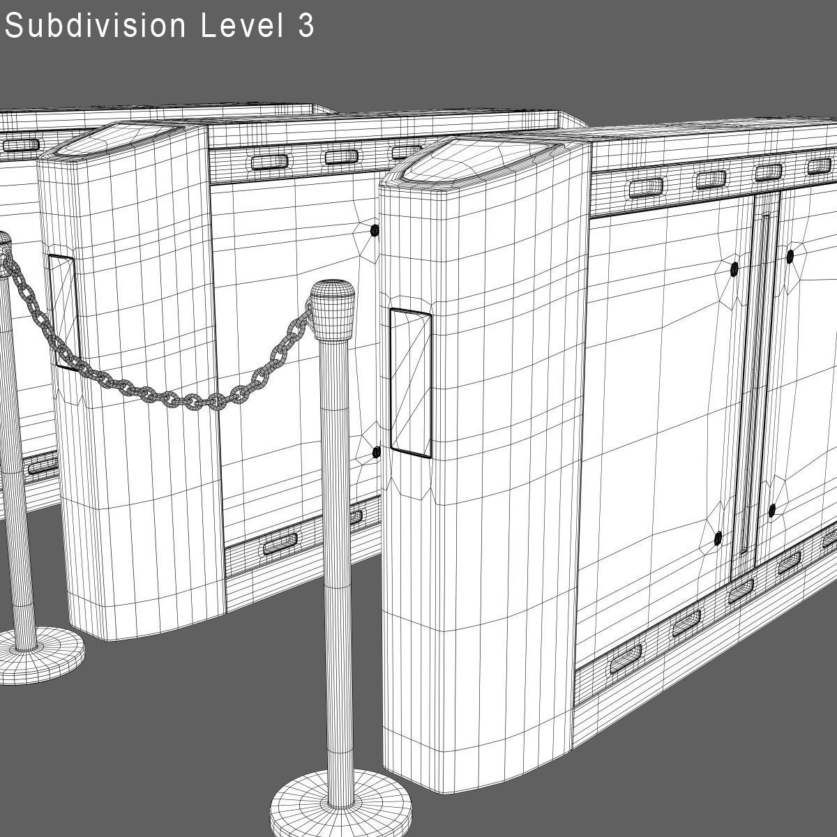 Intelligent Flap Gate 3D model_8
