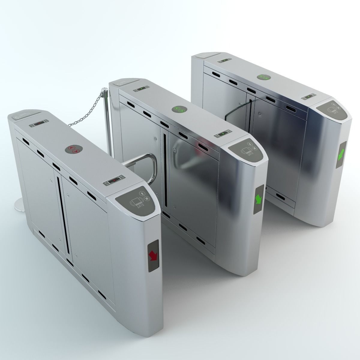 Intelligent Flap Gate 3D model_3