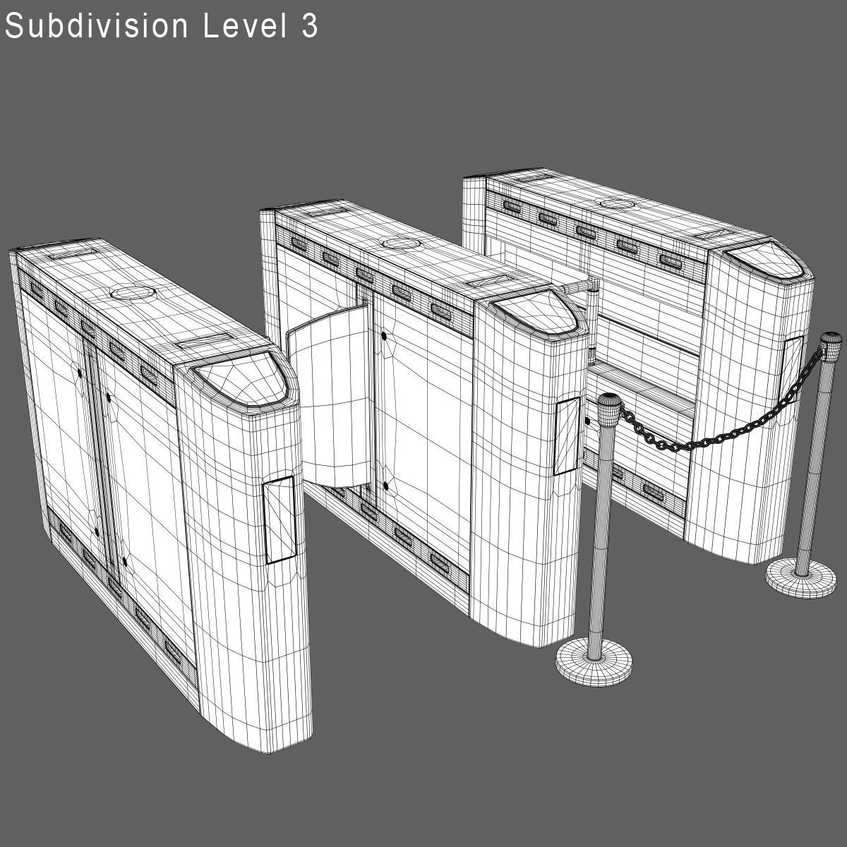 Intelligent Flap Gate 3D model_10