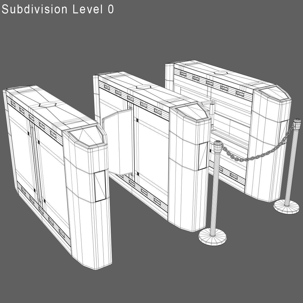 Intelligent Flap Gate 3D model_9