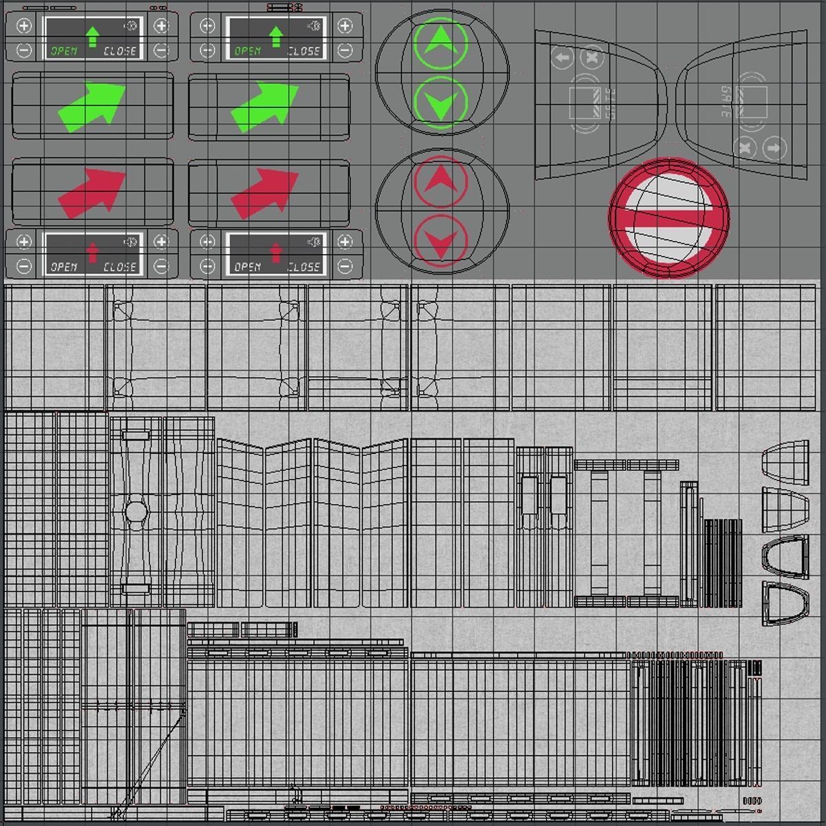 Intelligent Flap Gate 3D model_15