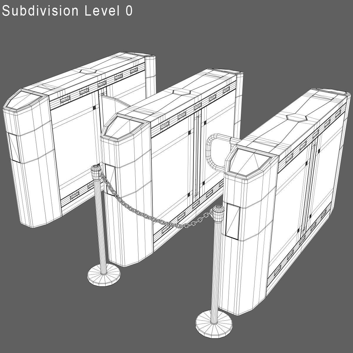 Intelligent Flap Gate 3D model_5