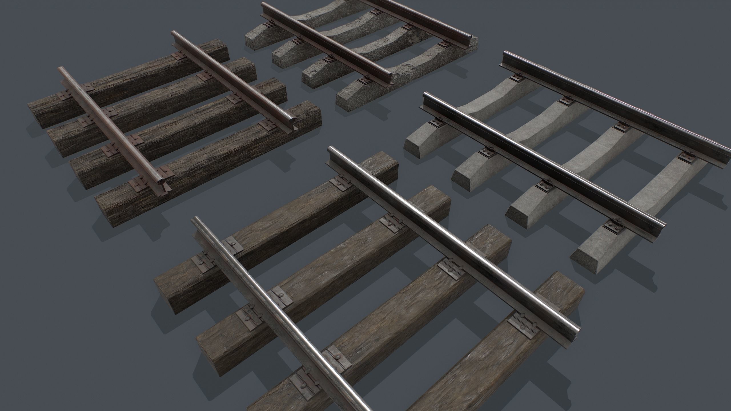 Bogie PBR Low-poly 3D model_6