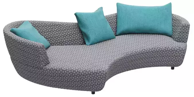 Roche Bobois DIGITAL LARGE ROUND 3-SEAT SOFA