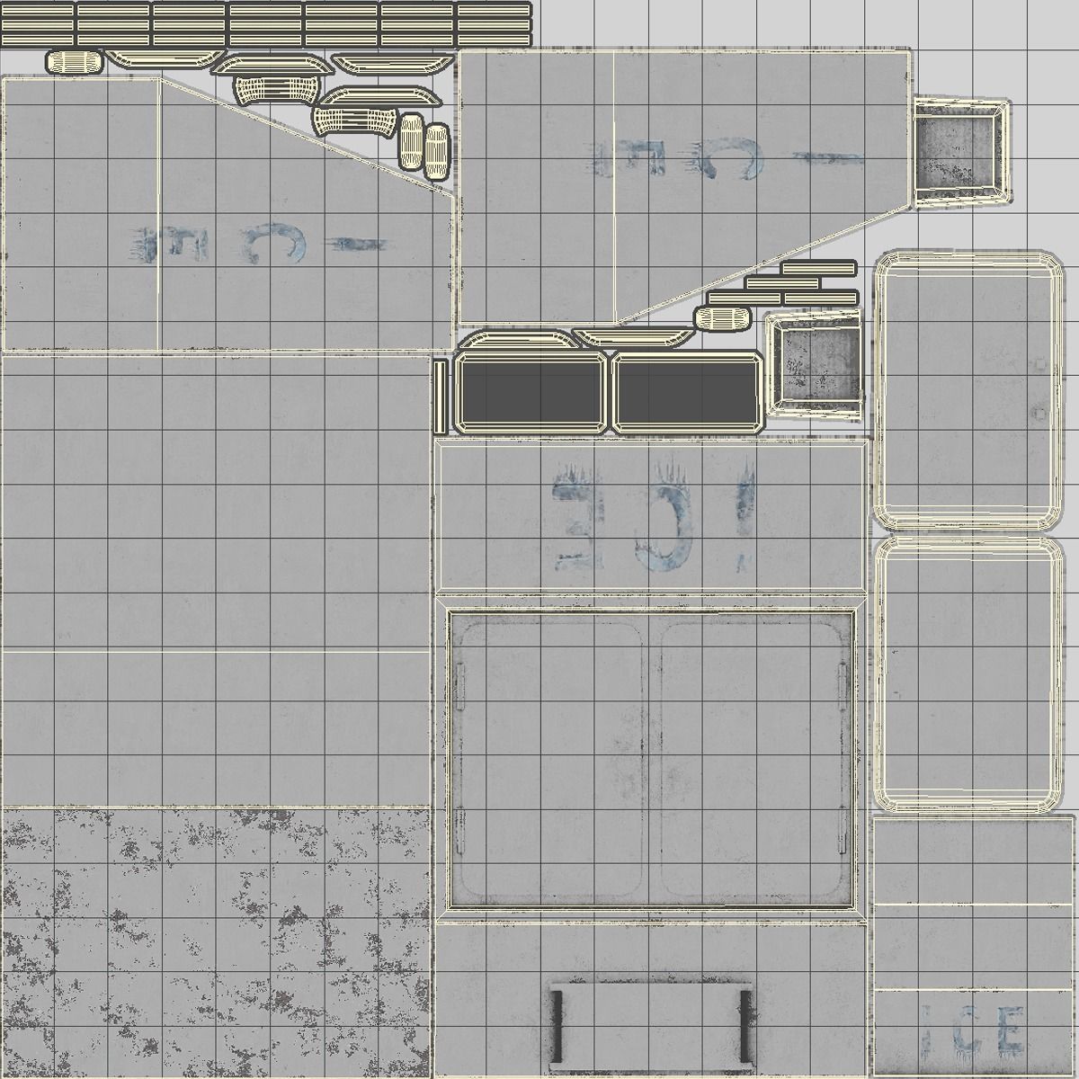 Ice Machine Low-poly 3D model_5