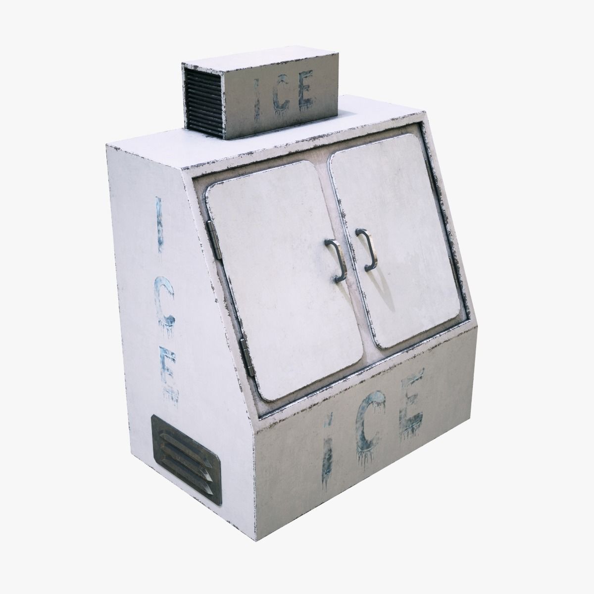 Ice Machine Low-poly 3D model_4