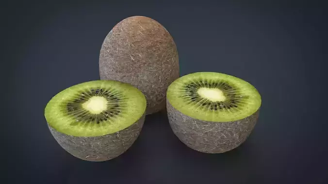 Realistic Kiwi three fruit