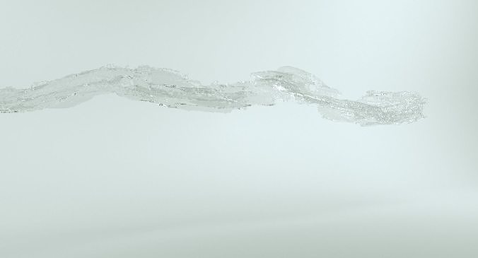 Animated Water Splash 3D model 4