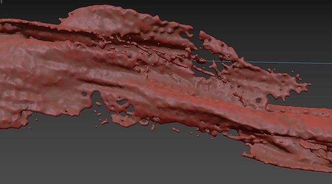 Animated Water Splash 3D model 7