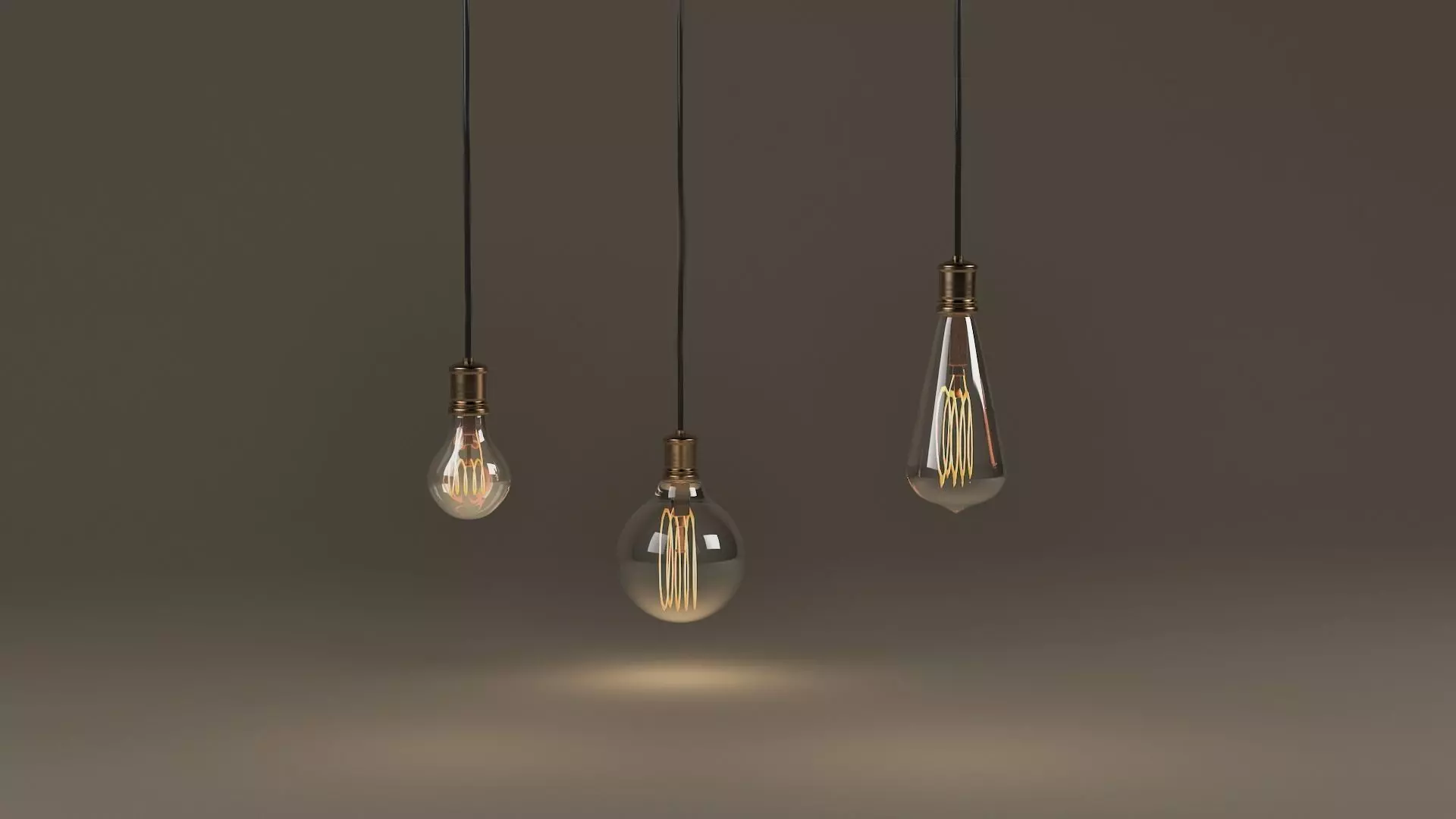 Vintage bulbs Free 3D model