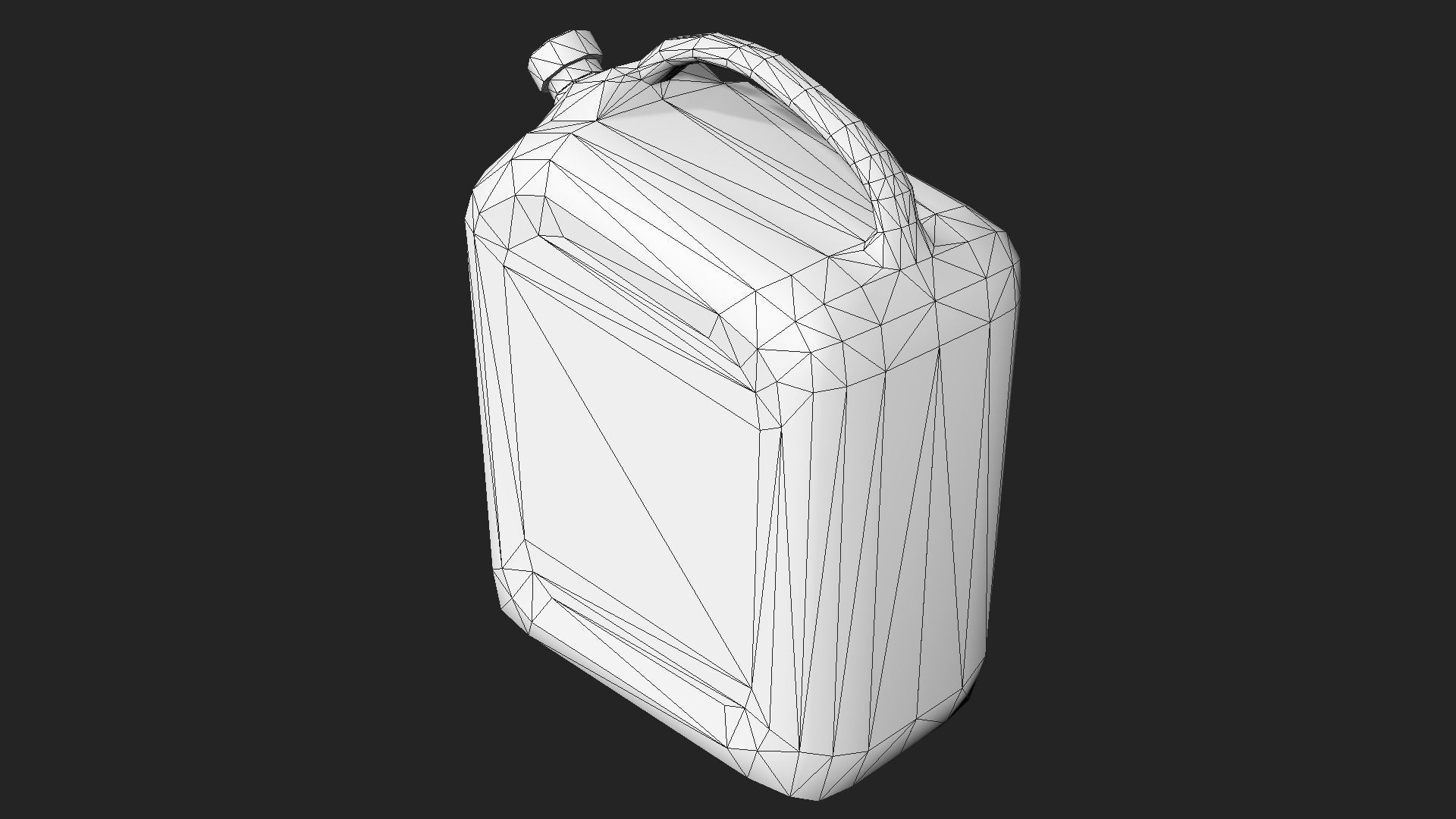 Plastic Gas Can Low-poly 3D model_3