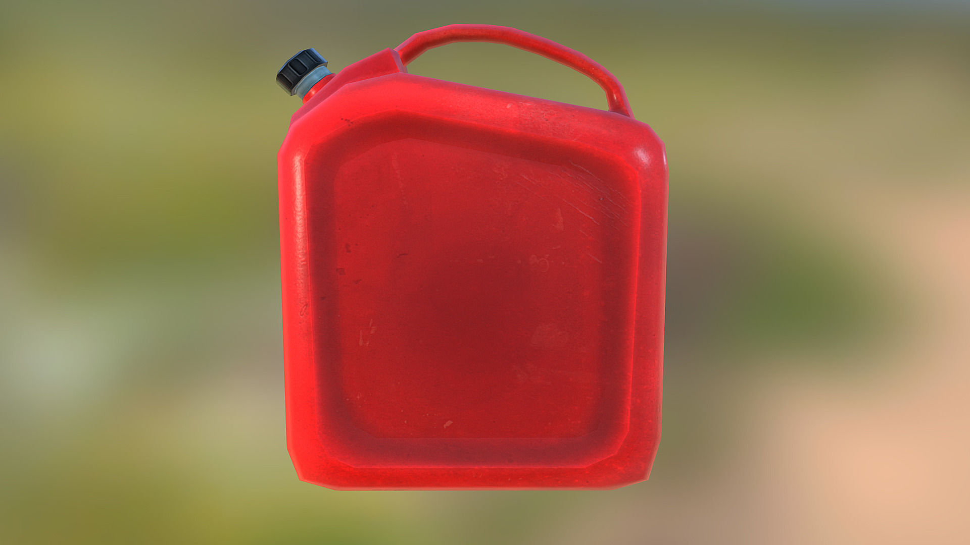 Plastic Gas Can Low-poly 3D model_1