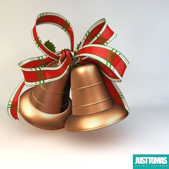 Christmas bell 3D model_3