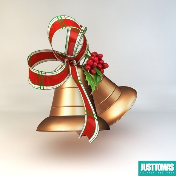 Christmas bell 3D model_0