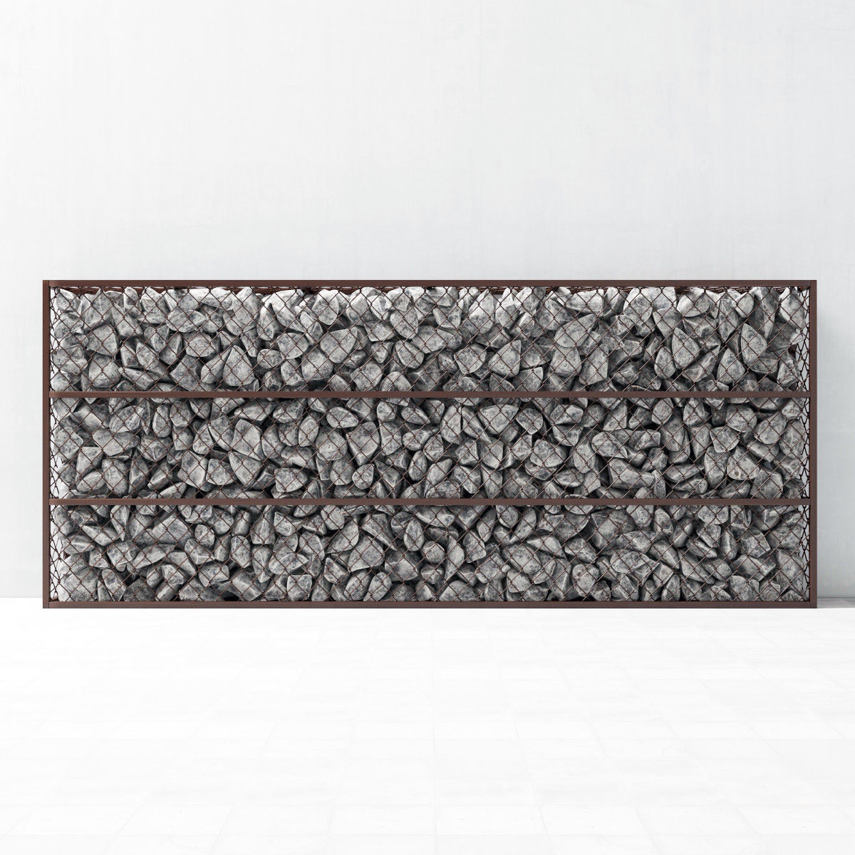 Gabion stone big 3D model_2
