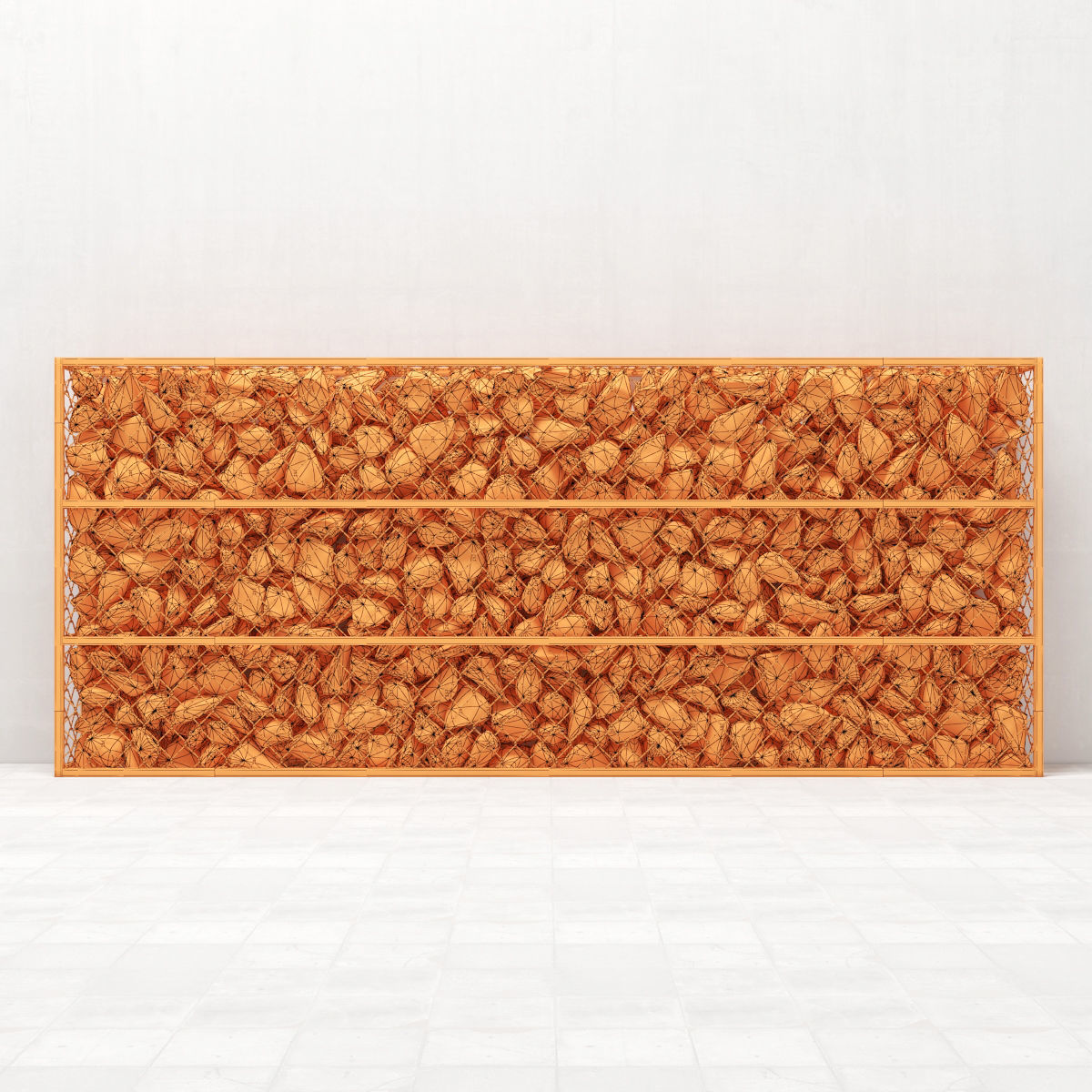 Gabion stone big 3D model_8