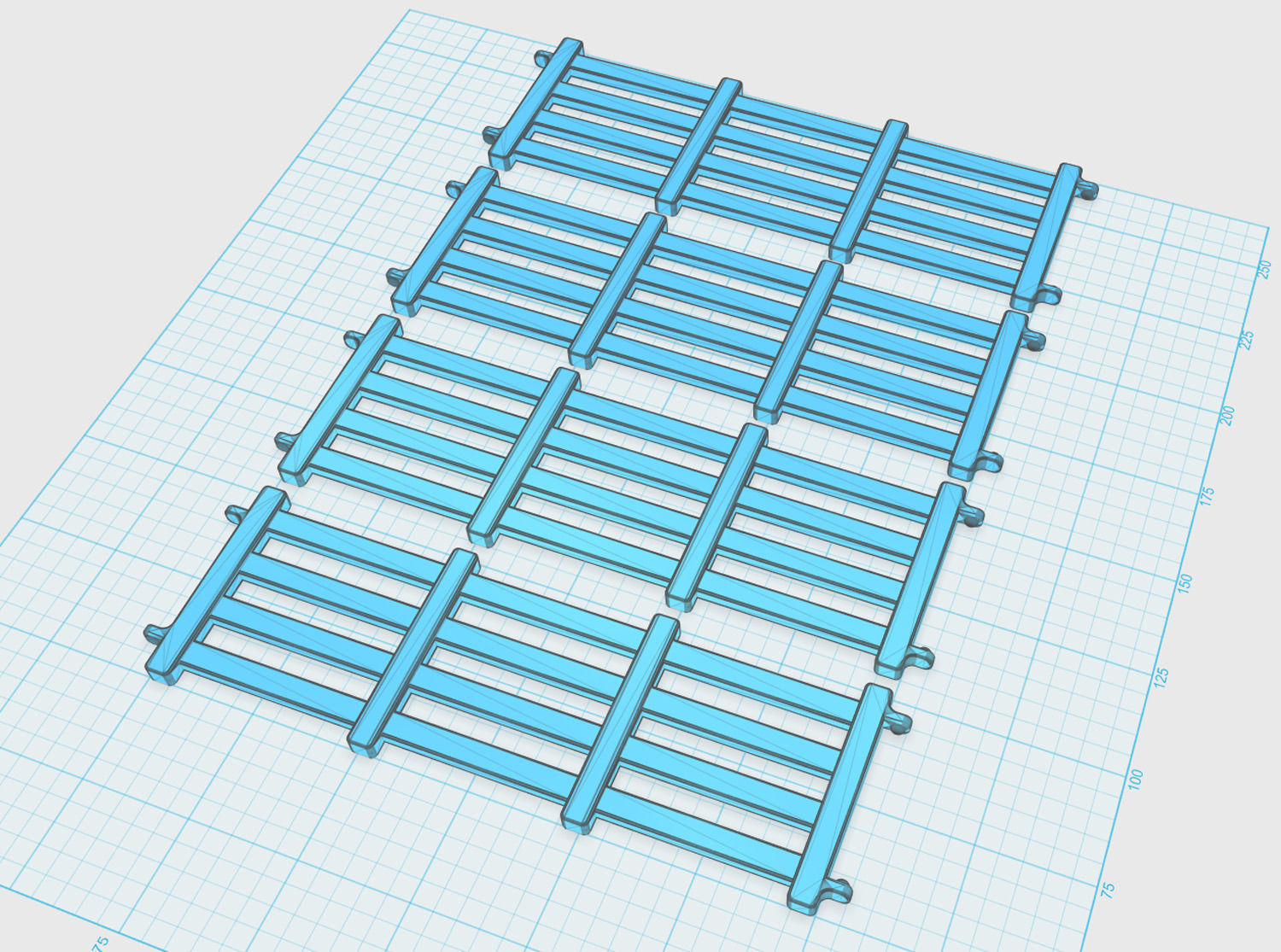 Farm fence for toy animals 3D print model_6