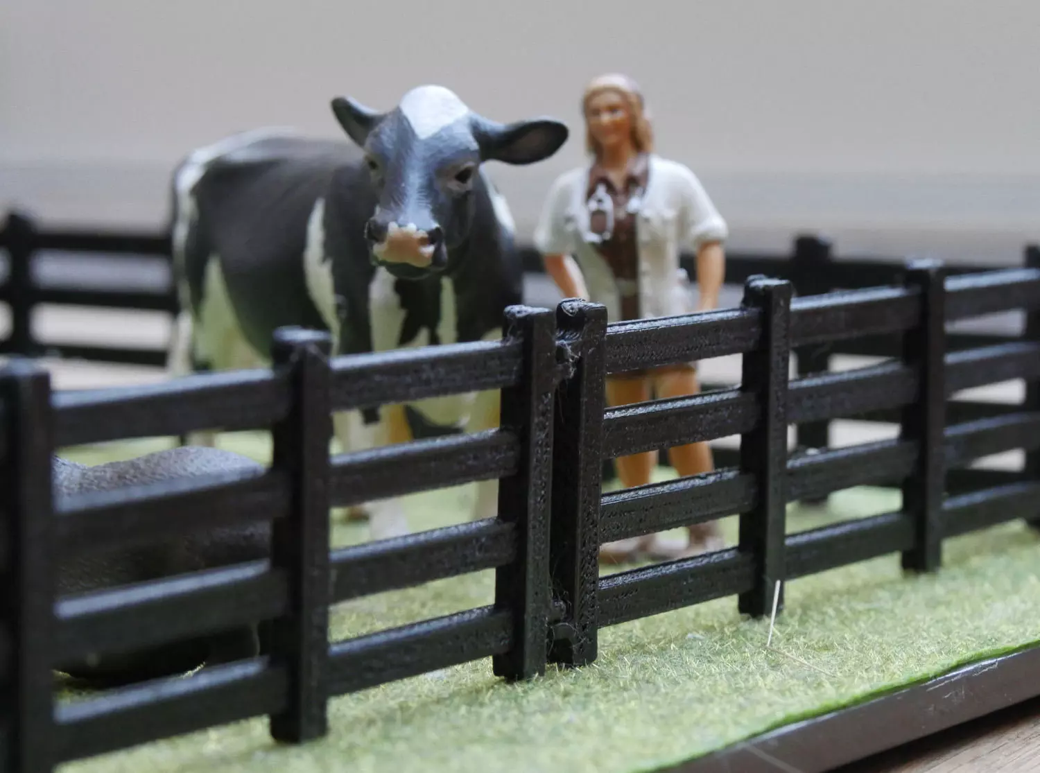 Farm fence for toy animals 3D print model_0