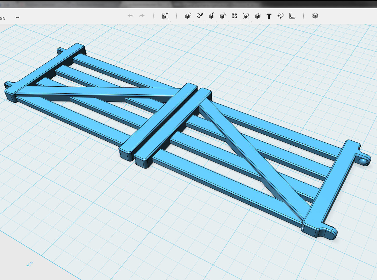 Farm fence for toy animals 3D print model_3