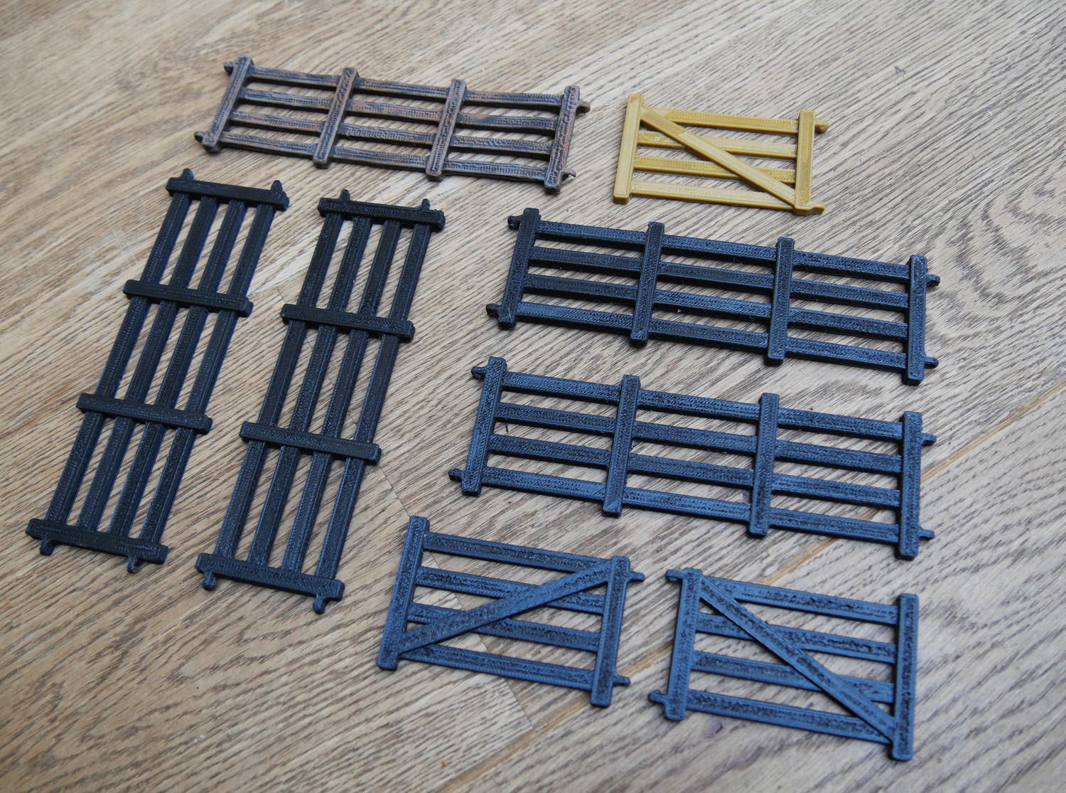 Farm fence for toy animals 3D print model_5