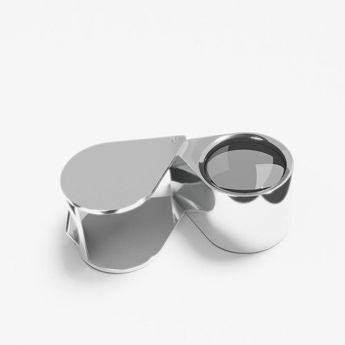 Magnifying glass - lupe 3D model 3D model