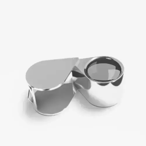 Magnifying glass - lupe 3D model 3D model