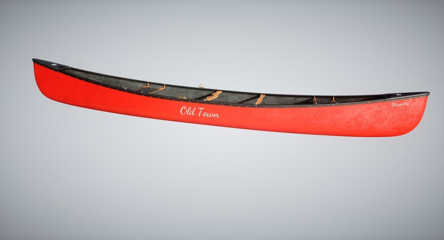 Canoe 3D model_3