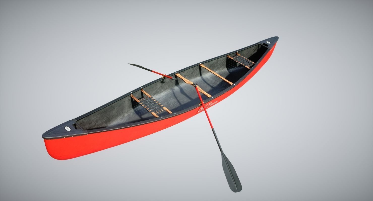 Canoe 3D model_2