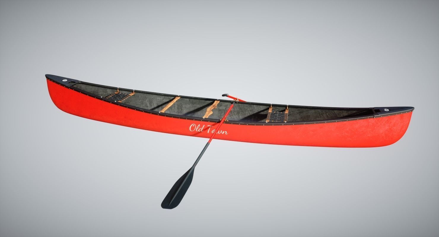 Canoe 3D model_1