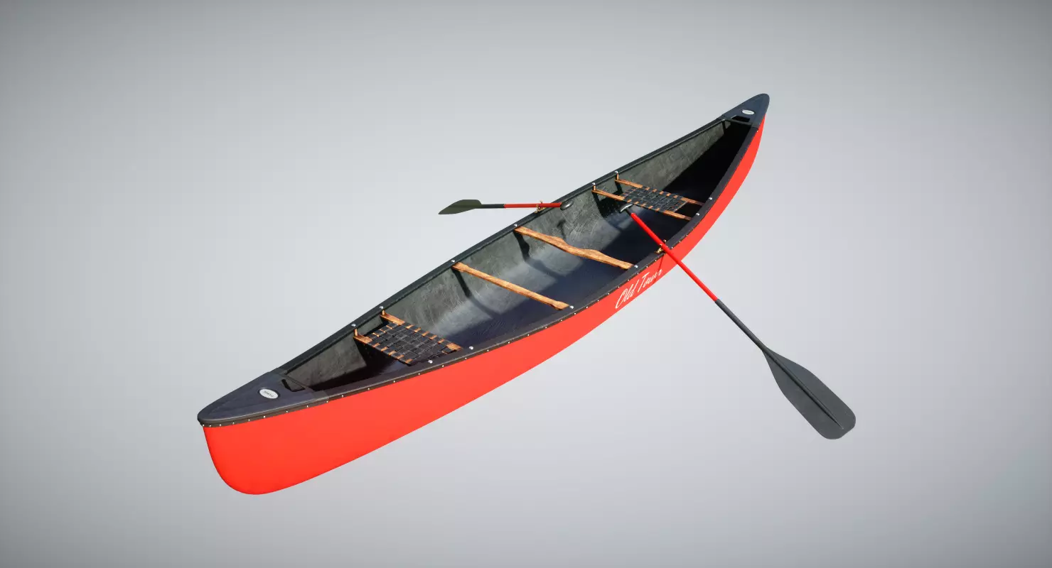 Canoe 3D model_0